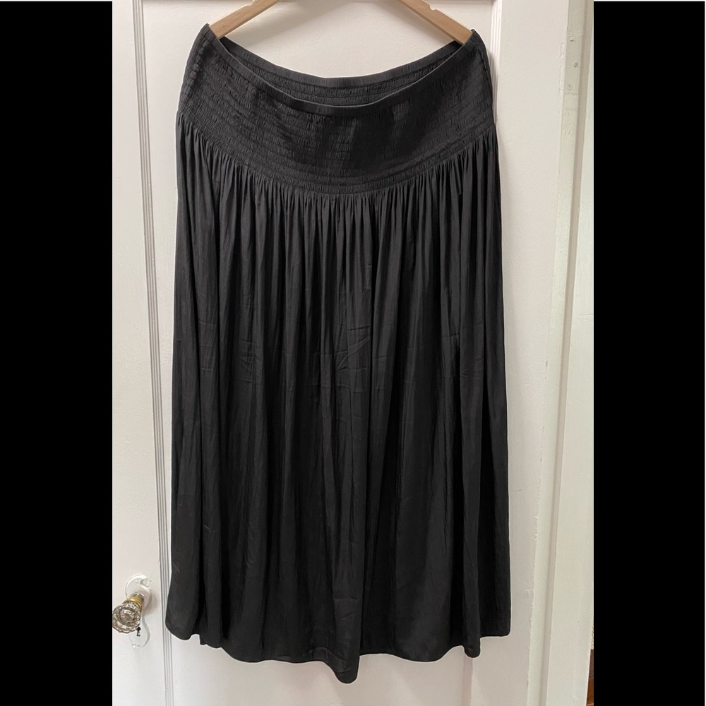 J.Jill silky black TALL XL maxi skirt